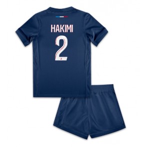 Paris Saint-Germain Achraf Hakimi #2 Dětské Domácí dres komplet 2024-25 Krátký Rukáv (+ trenýrky)